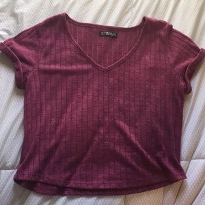 Ribbed crop top